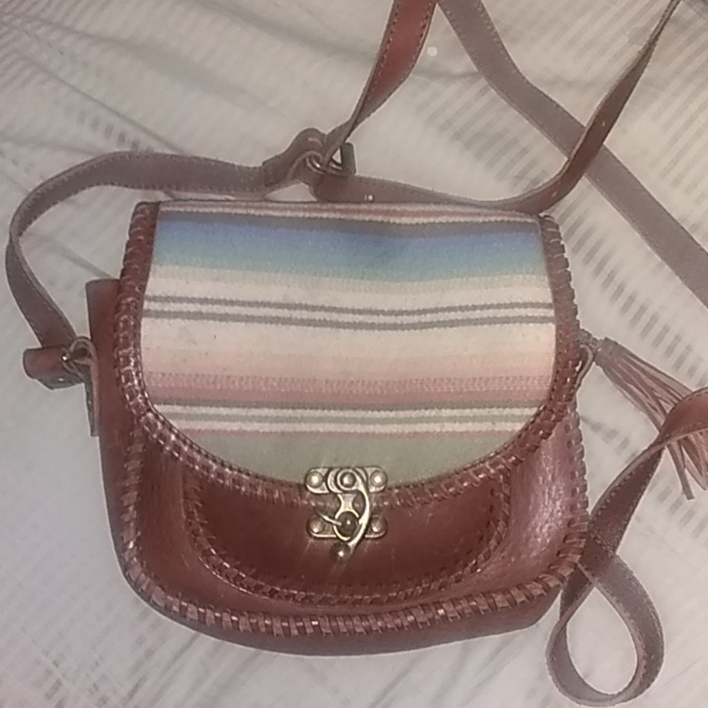 A leather purse